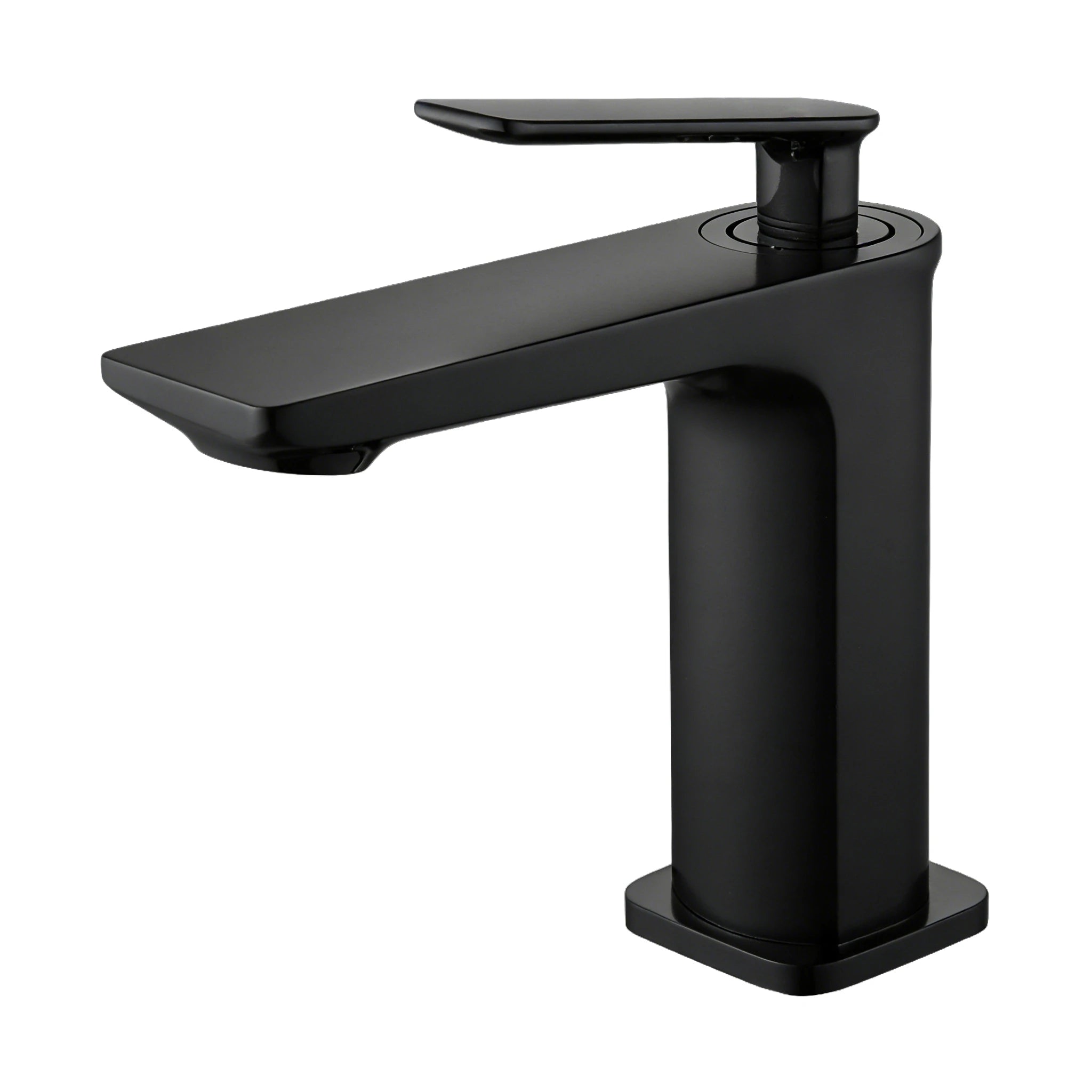 Single Handle Lead-Free Bathroom Basin Faucet – Coin Slot Aerator – AB000011 Matte Black