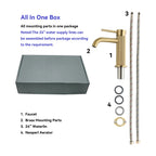 MAXTOR S-COOL Series Bathroom Vanity Basin Faucet – Knurled Luxury Single Handle Mixer Tap-AB000033