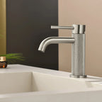 MAXTOR S-COOL Series Bathroom Vanity Basin Faucet – Knurled Luxury Single Handle Mixer Tap-AB000033