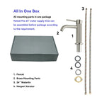 MAXTOR S-COOL Series Bathroom Vanity Basin Faucet – Knurled Luxury Single Handle Mixer Tap-AB000033