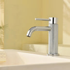 MAXTOR S-COOL Series Bathroom Vanity Basin Faucet – Knurled Luxury Single Handle Mixer Tap-AB000033