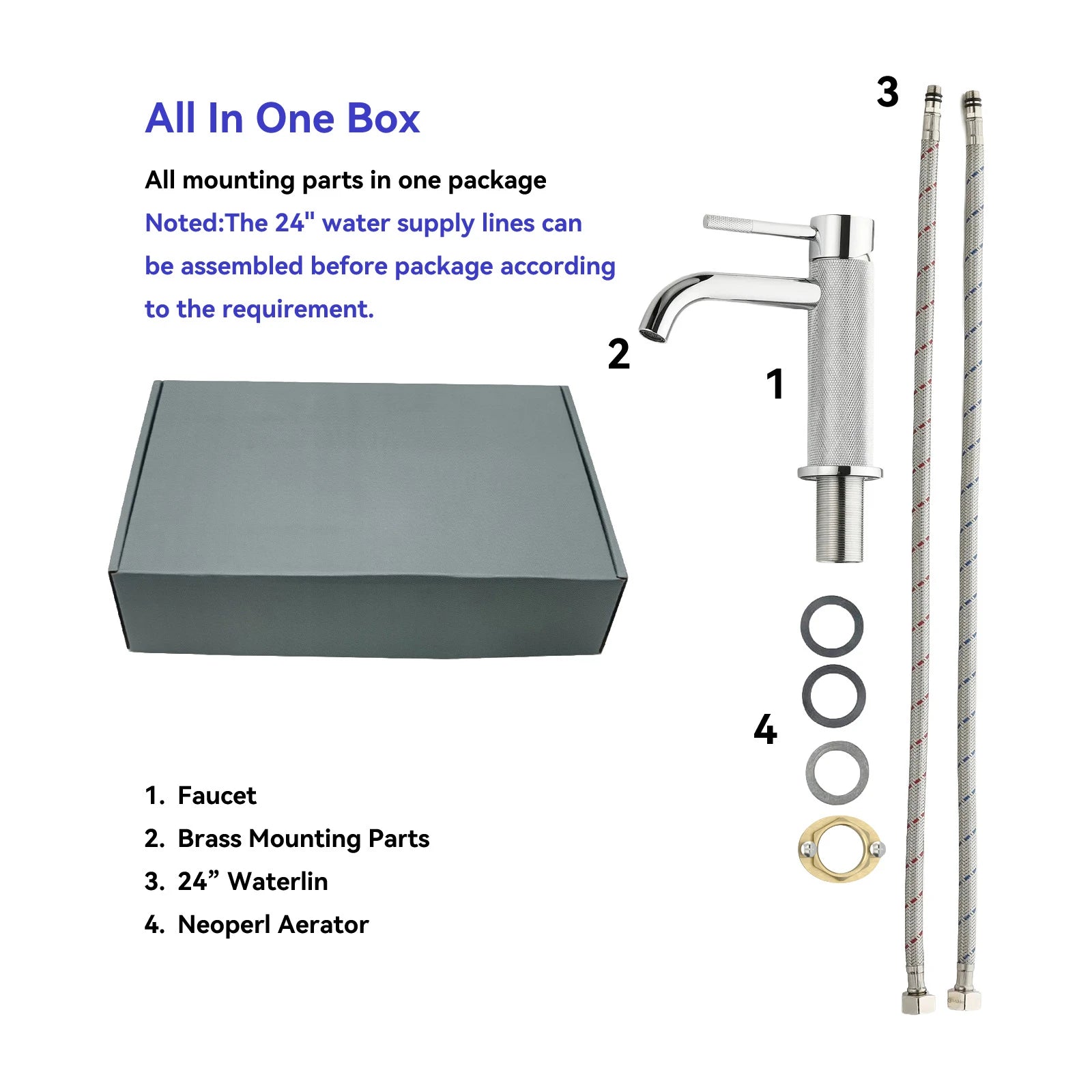 MAXTOR S-COOL Series Bathroom Vanity Basin Faucet – Knurled Luxury Single Handle Mixer Tap-AB000033