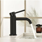 MAXTOR S-COOL Series Bathroom Vanity Basin Faucet – Knurled Luxury Single Handle Mixer Tap-AB000033