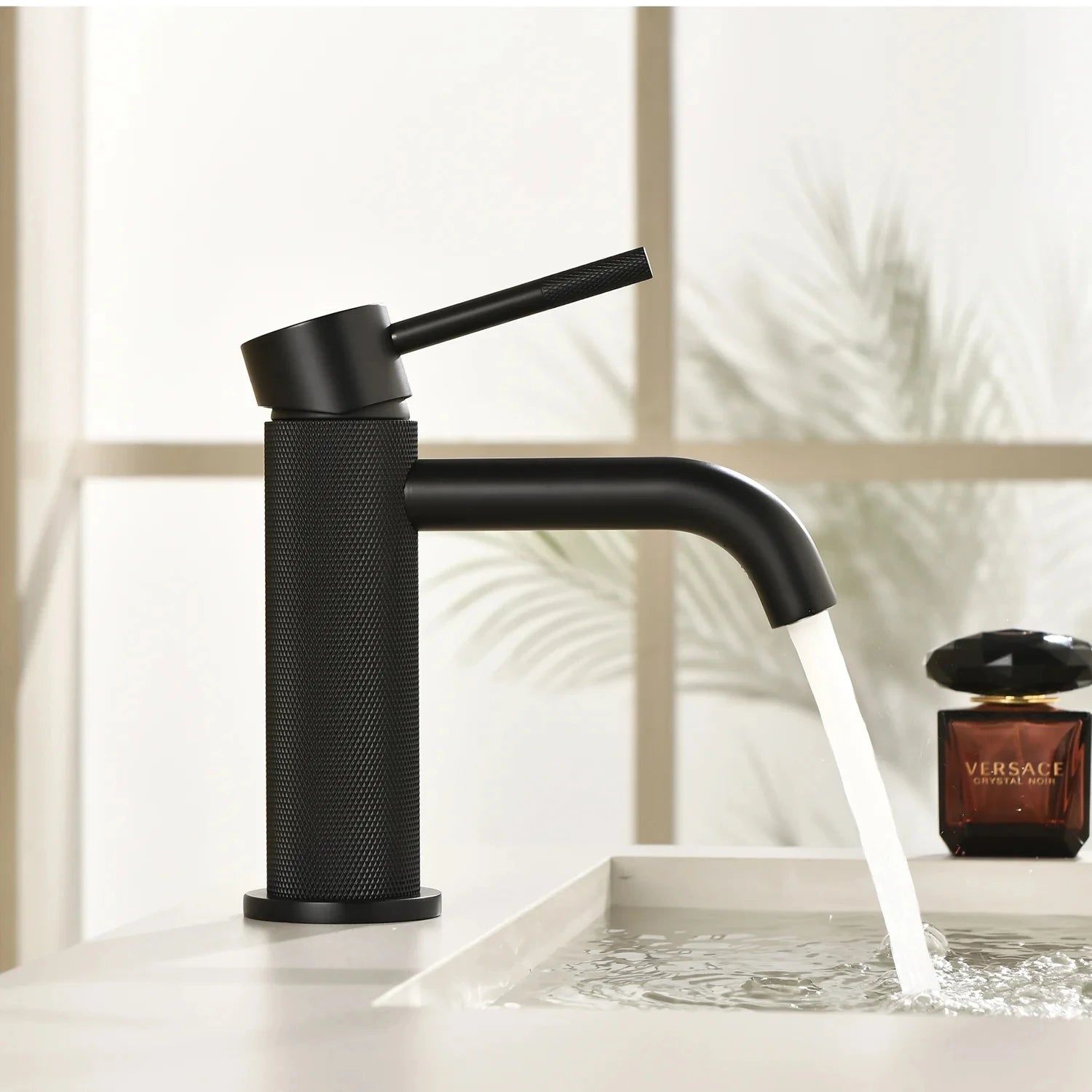 MAXTOR S-COOL Series Bathroom Vanity Basin Faucet – Knurled Luxury Single Handle Mixer Tap-AB000033