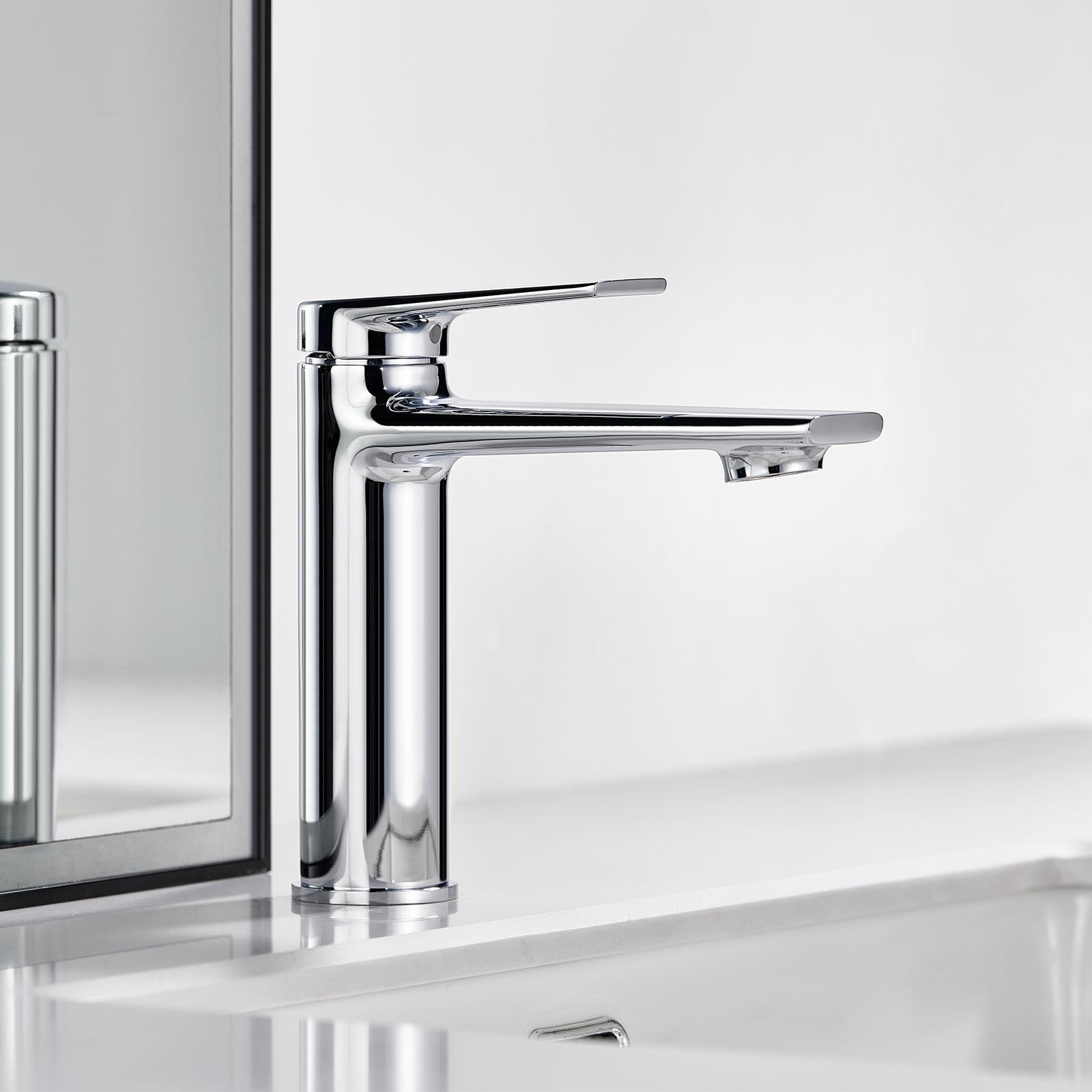 Single Level Handle Bathroom Faucet-Bathroom Vanity Basin Faucet-AB000064