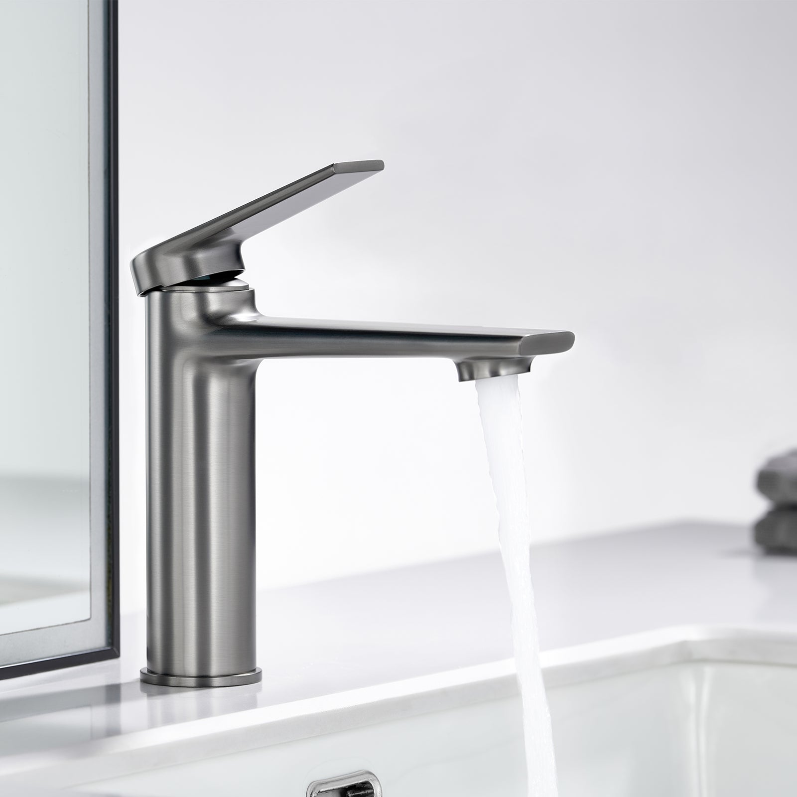 Single Level Handle Bathroom Faucet-Bathroom Vanity Basin Faucet-AB000064