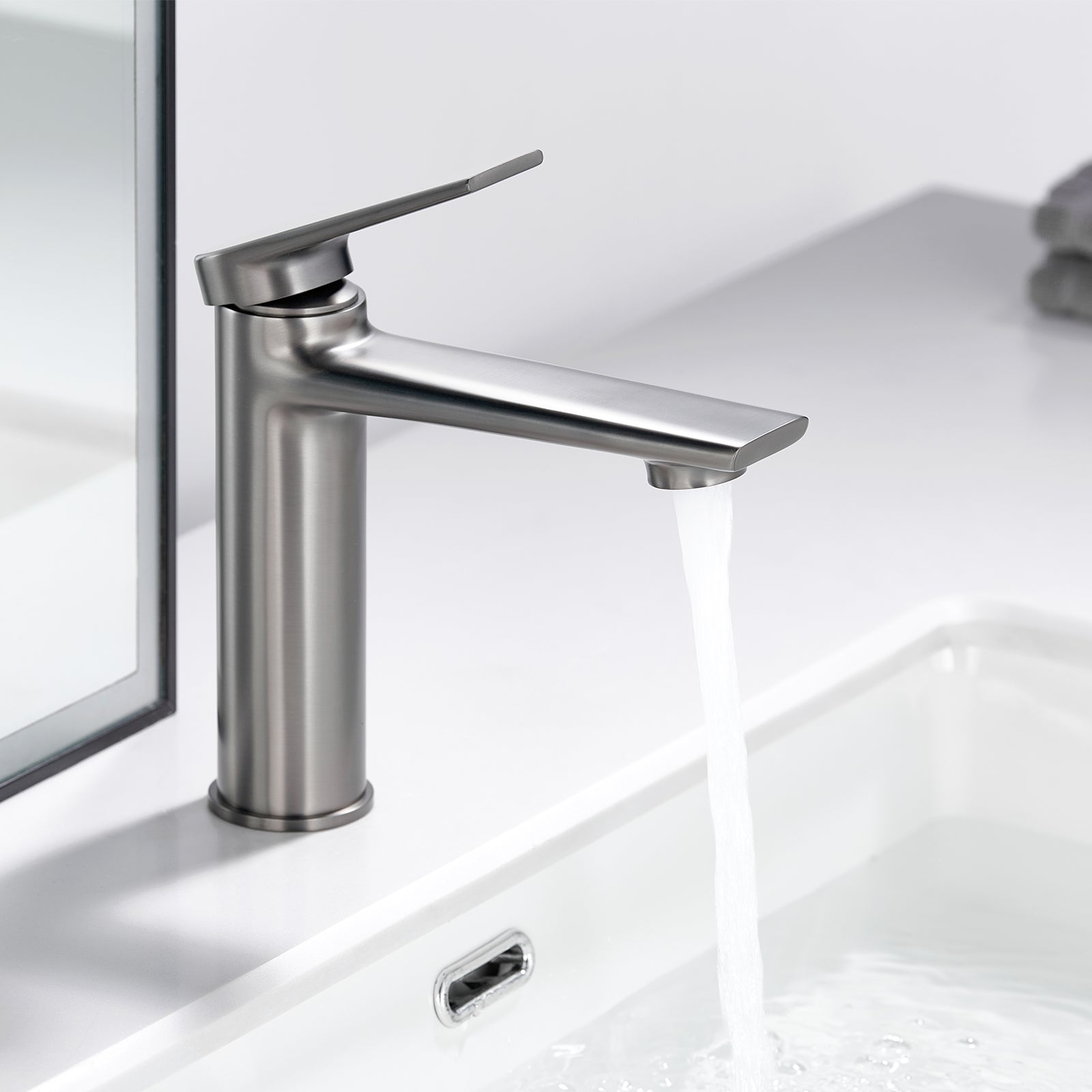 Single Level Handle Bathroom Faucet-Bathroom Vanity Basin Faucet-AB000064