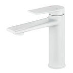 Single Level Handle Bathroom Faucet-Bathroom Vanity Basin Faucet-AB000064 Matte White