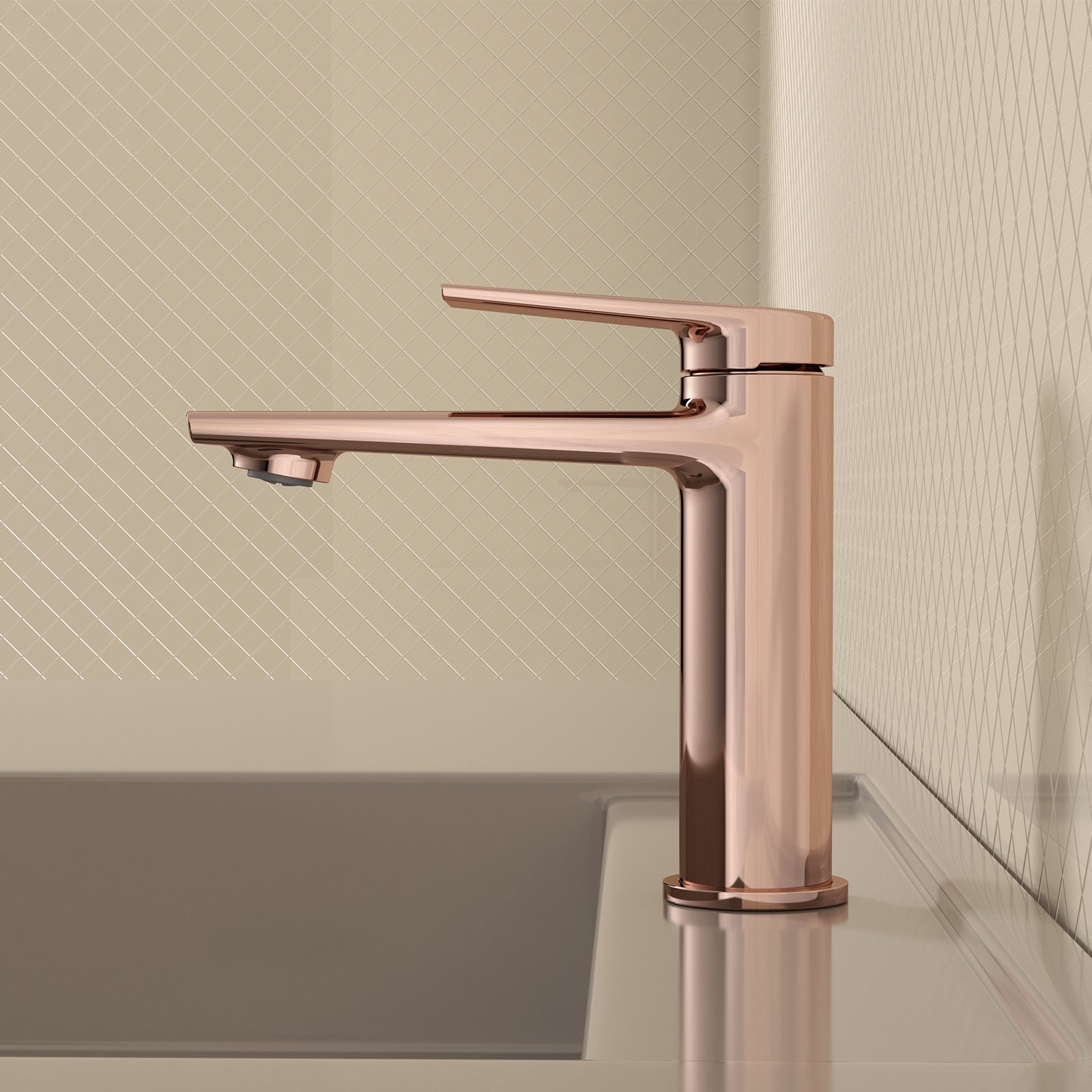 Single Level Handle Bathroom Faucet-Bathroom Vanity Basin Faucet-AB000064