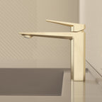 MAXTOR Single Hole Bathroom Vanity Basin Faucet with Neoperl Aerator & Supply Lines-AB000065