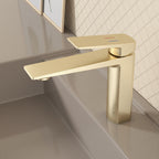 MAXTOR Single Hole Bathroom Vanity Basin Faucet with Neoperl Aerator & Supply Lines-AB000065