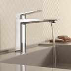 MAXTOR Single Hole Bathroom Vanity Basin Faucet with Neoperl Aerator & Supply Lines-AB000065