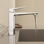 MAXTOR Single Hole Bathroom Vanity Basin Faucet with Neoperl Aerator & Supply Lines-AB000065