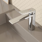 MAXTOR Single Hole Bathroom Vanity Basin Faucet with Neoperl Aerator & Supply Lines-AB000065