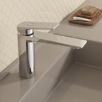 MAXTOR Single Hole Bathroom Vanity Basin Faucet with Neoperl Aerator & Supply Lines-AB000065