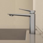 MAXTOR Single Hole Bathroom Vanity Basin Faucet with Neoperl Aerator & Supply Lines-AB000065