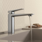 MAXTOR Single Hole Bathroom Vanity Basin Faucet with Neoperl Aerator & Supply Lines-AB000065