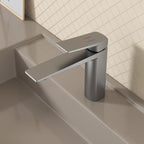 MAXTOR Single Hole Bathroom Vanity Basin Faucet with Neoperl Aerator & Supply Lines-AB000065