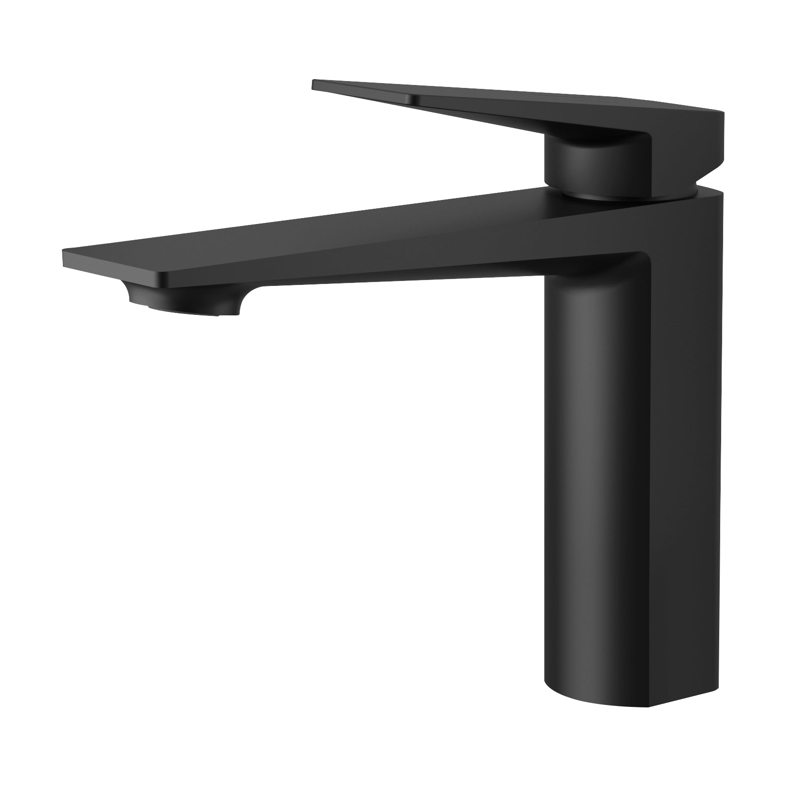 MAXTOR Single Hole Bathroom Vanity Basin Faucet with Neoperl Aerator & Supply Lines-AB000065 Matte Black