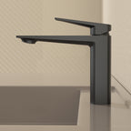 MAXTOR Single Hole Bathroom Vanity Basin Faucet with Neoperl Aerator & Supply Lines-AB000065