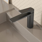 MAXTOR Single Hole Bathroom Vanity Basin Faucet with Neoperl Aerator & Supply Lines-AB000065