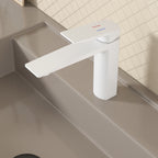 MAXTOR Single Hole Bathroom Vanity Basin Faucet with Neoperl Aerator & Supply Lines-AB000065