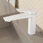 MAXTOR Single Hole Bathroom Vanity Basin Faucet with Neoperl Aerator & Supply Lines-AB000065