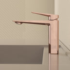 MAXTOR Single Hole Bathroom Vanity Basin Faucet with Neoperl Aerator & Supply Lines-AB000065