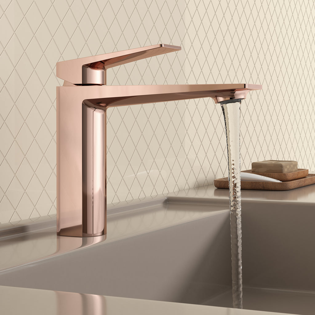 MAXTOR Single Hole Bathroom Vanity Basin Faucet with Neoperl Aerator & Supply Lines-AB000065