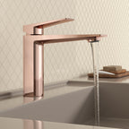 MAXTOR Single Hole Bathroom Vanity Basin Faucet with Neoperl Aerator & Supply Lines-AB000065