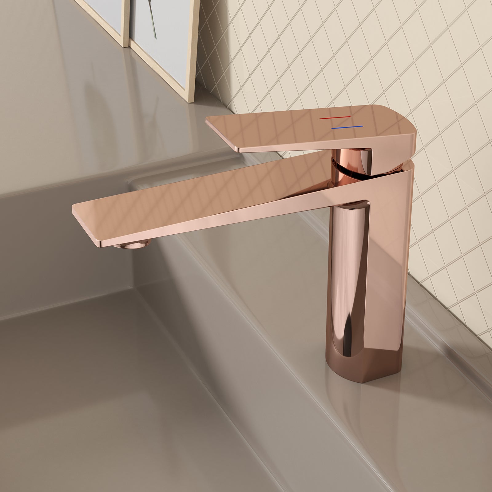 MAXTOR Single Hole Bathroom Vanity Basin Faucet with Neoperl Aerator & Supply Lines-AB000065