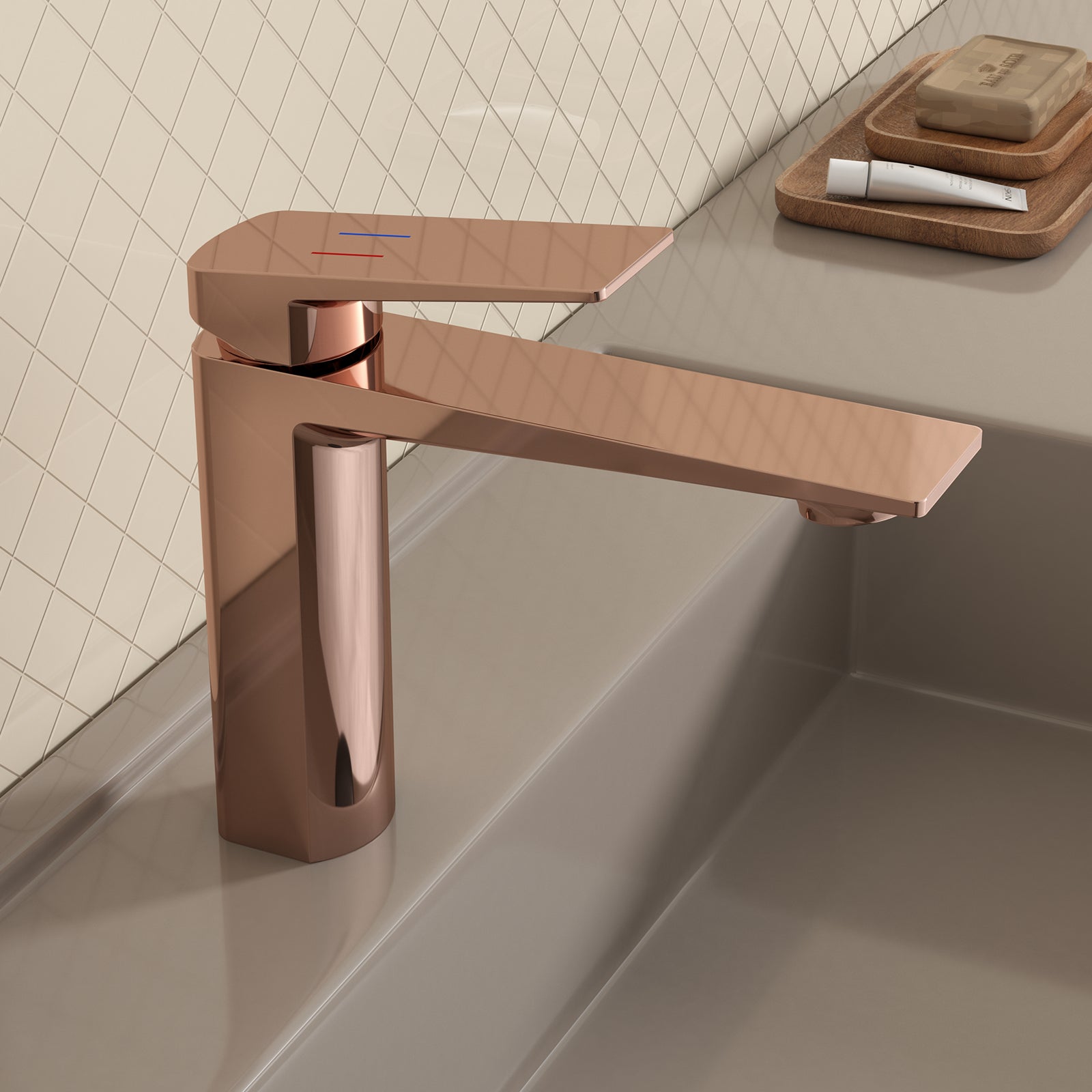 MAXTOR Single Hole Bathroom Vanity Basin Faucet with Neoperl Aerator & Supply Lines-AB000065