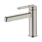 MAXTOR Loop Handle Bathroom Vanity Basin Faucet – Single Hole Mixer Tap – AB000069 Brushed Nickel