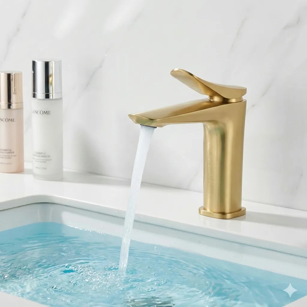 Heavy Duty Single Handle Bathroom Basin Faucet – Deck Mount Basin Mixer – AB000076