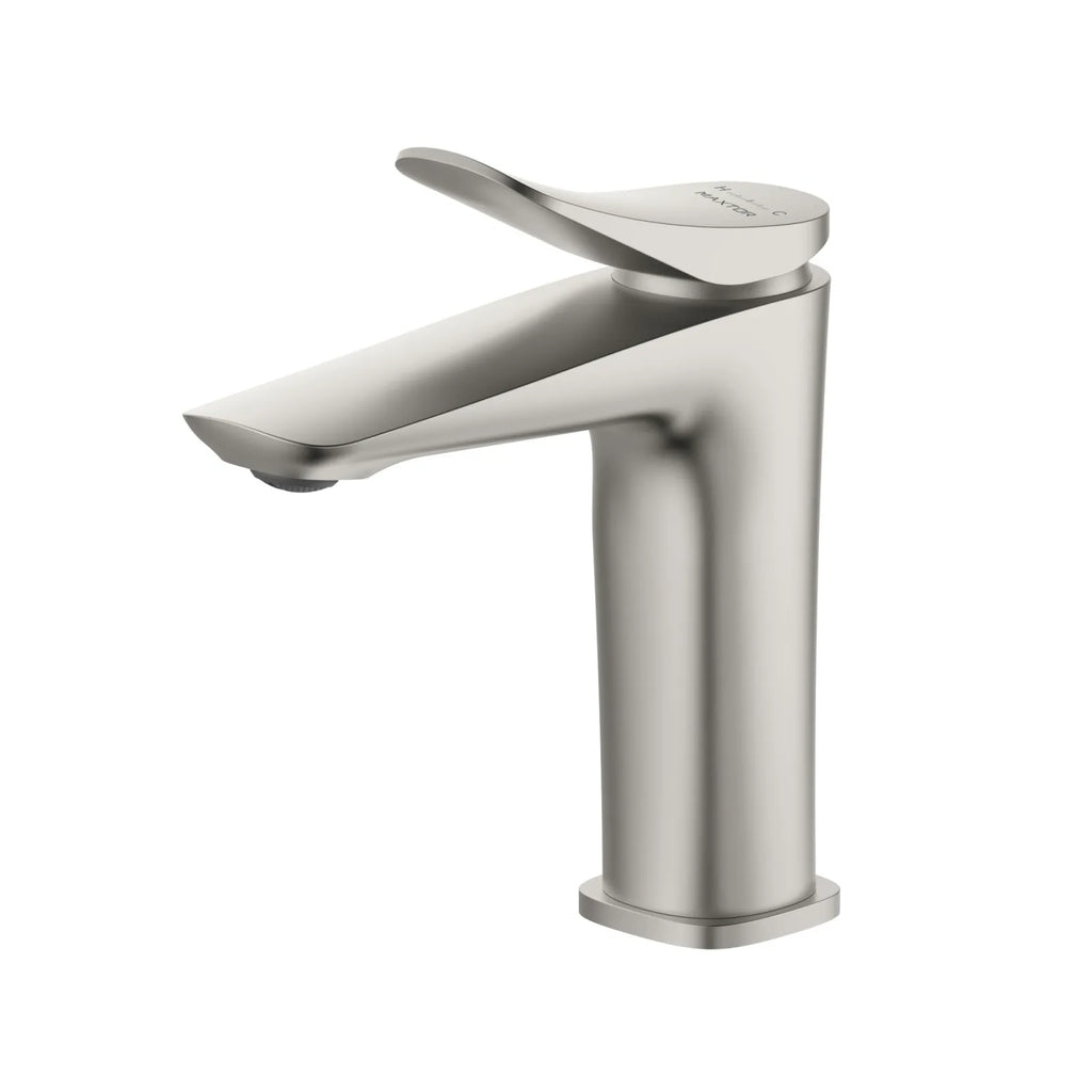 Heavy Duty Single Handle Bathroom Basin Faucet – Deck Mount Basin Mixer – AB000076 Brushed Nickel