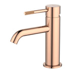 Circular Bathroom Basin Faucet – Solid Brass Single Lever Mixer AB000004 Rose Gold