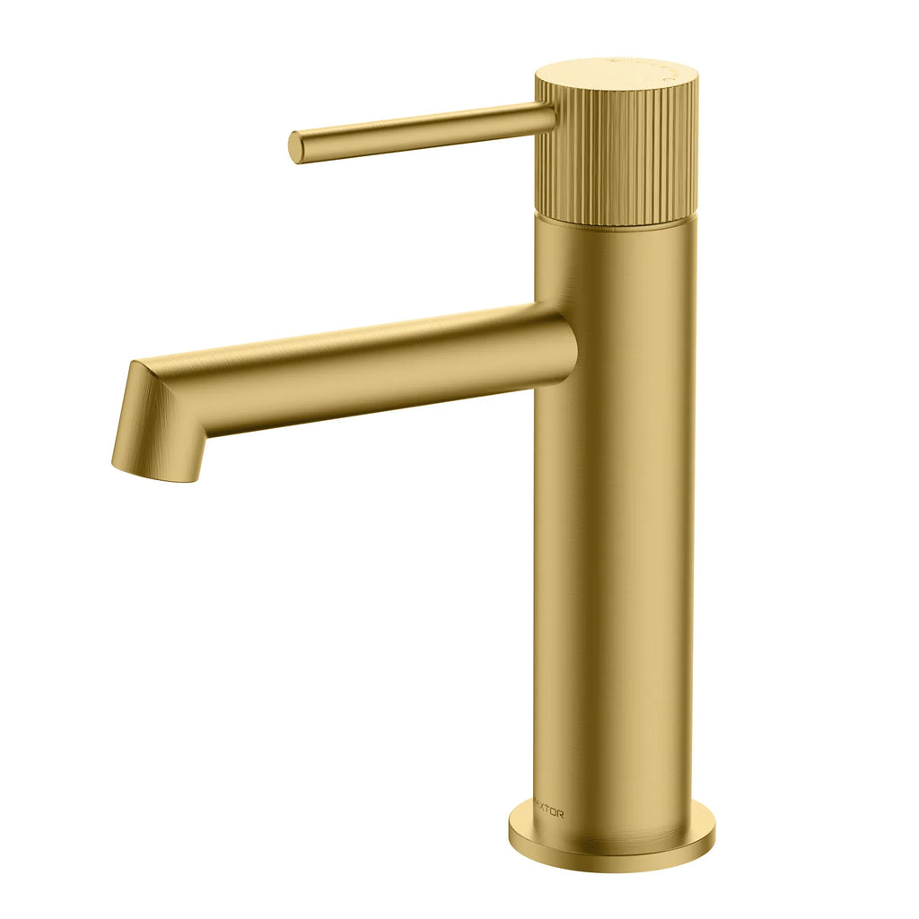 Sure Bathroom Faucet | Single-Hole, Single Hand Basin Mixer-AB000027 Brushed Gold