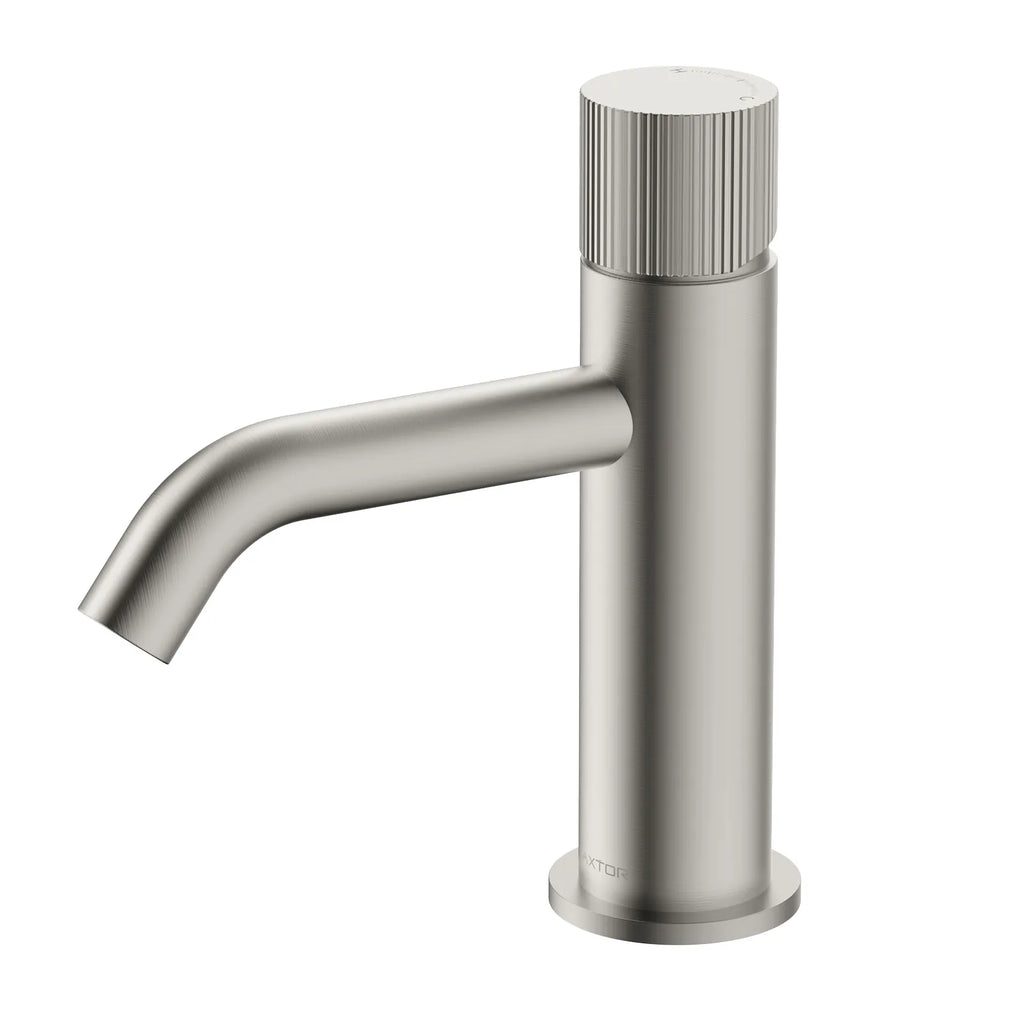 MAXTOR Single Handle Bathroom Vanity Basin Faucet with Solid Brass Body-AB000131 Brushed Nickel