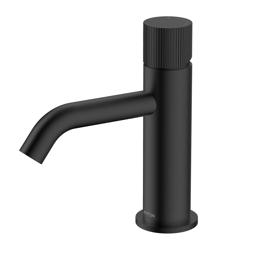 MAXTOR Single Handle Bathroom Vanity Basin Faucet with Solid Brass Body-AB000131 Matte Black