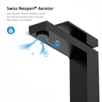 Modern Tall Basin Faucet – Solid Brass, Neoperl® Aerator, Citec® Cartridge AB001000