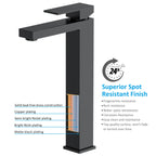 Modern Tall Basin Faucet – Solid Brass, Neoperl® Aerator, Citec® Cartridge AB001000
