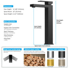 Modern Tall Basin Faucet – Solid Brass, Neoperl® Aerator, Citec® Cartridge AB001000