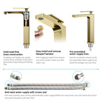 Rihine Bathroom vessel Faucet with Neoperl Aerator –AB001001