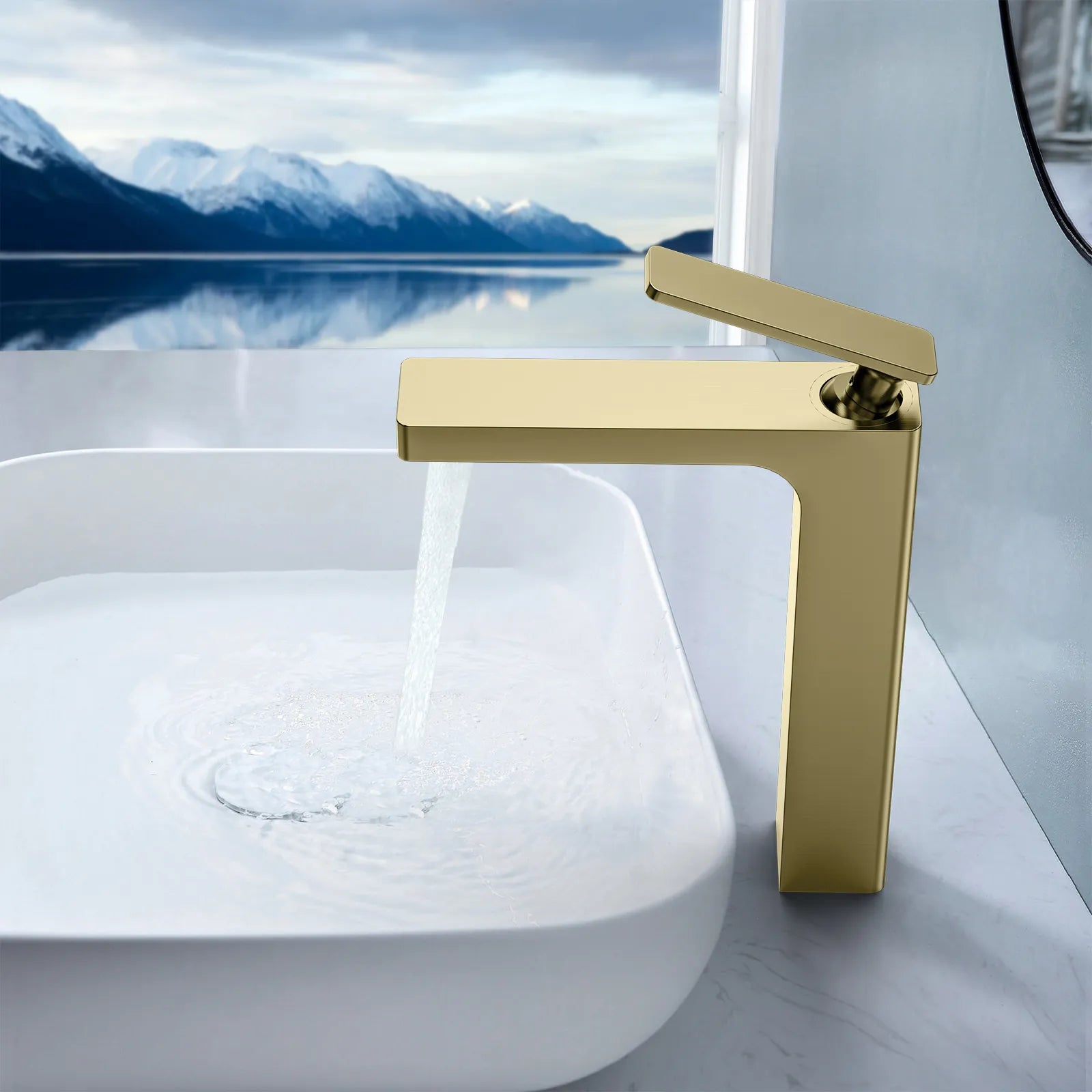 Rihine Bathroom vessel Faucet with Neoperl Aerator –AB001001