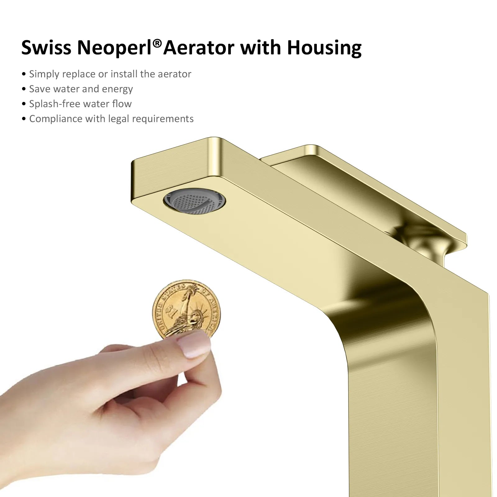 Rihine Bathroom vessel Faucet with Neoperl Aerator –AB001001