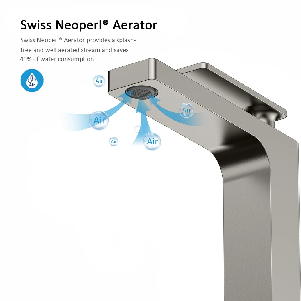 Rihine Bathroom vessel Faucet with Neoperl Aerator –AB001001