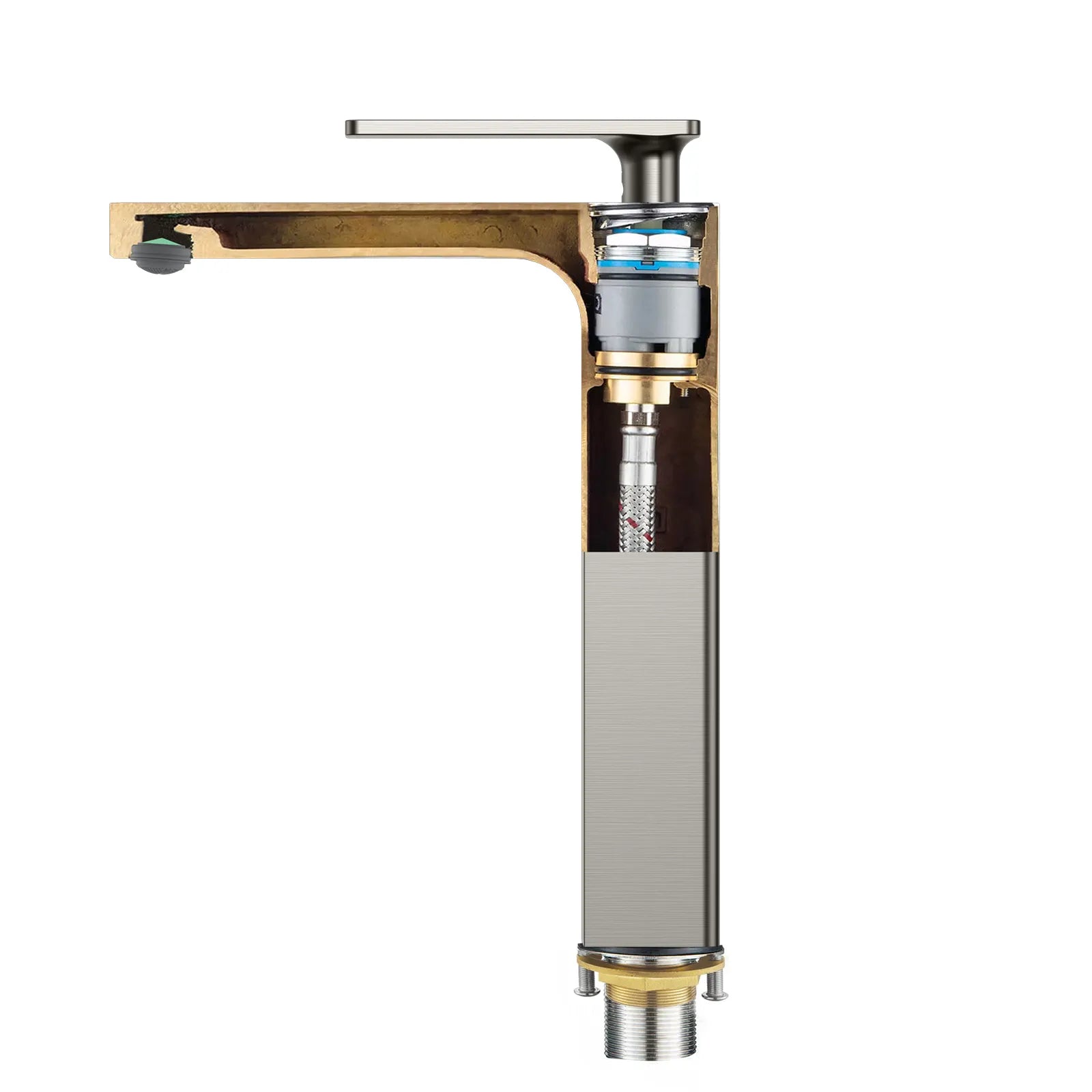 Rihine Bathroom vessel Faucet with Neoperl Aerator –AB001001