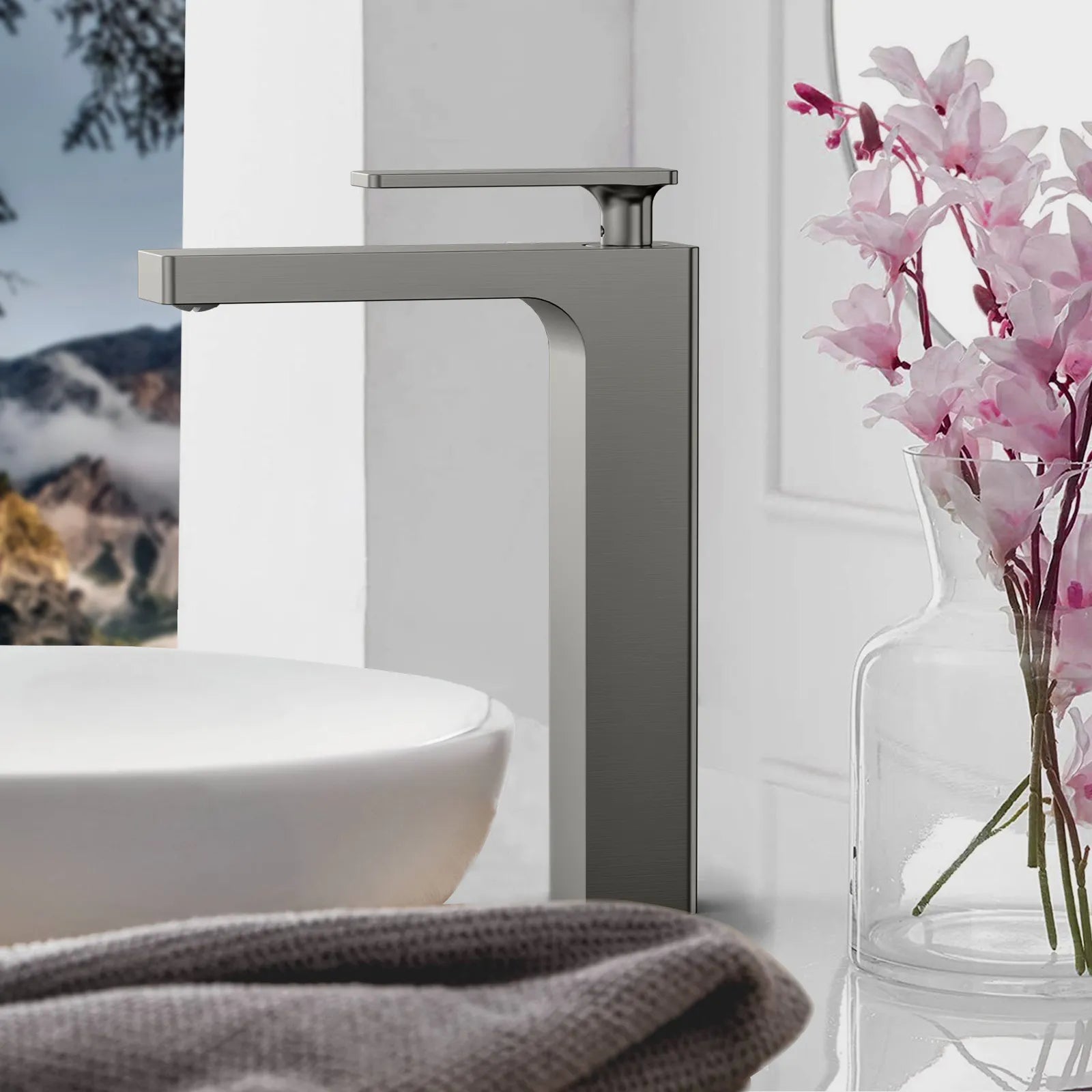 Rihine Bathroom vessel Faucet with Neoperl Aerator –AB001001