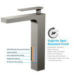 Rihine Bathroom vessel Faucet with Neoperl Aerator –AB001001