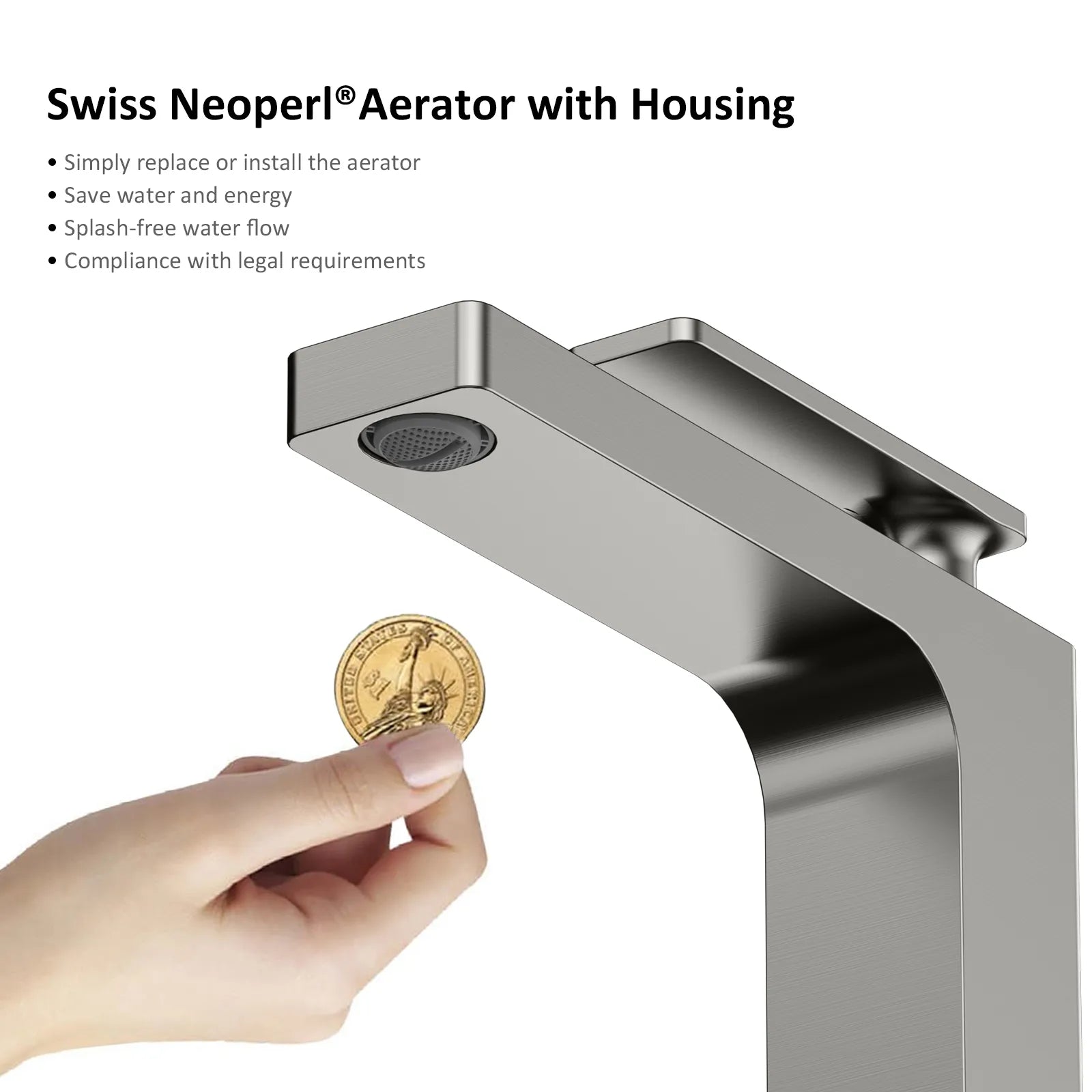 Rihine Bathroom vessel Faucet with Neoperl Aerator –AB001001